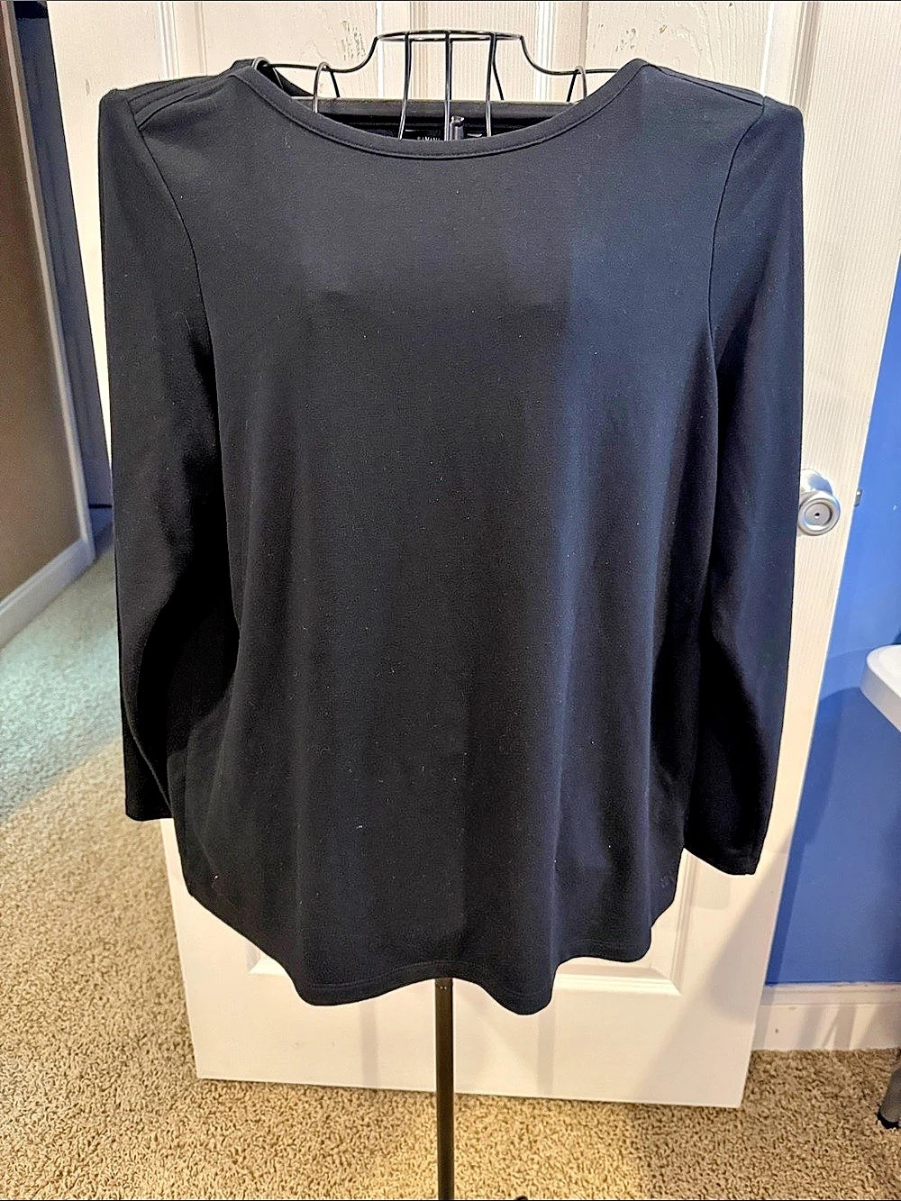 Banana Republic Black Long Sleeve Tee Top Size XXL